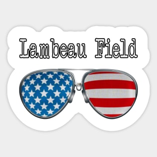 AMERICA PILOT GLASSES LAMBEAU FIELD Sticker